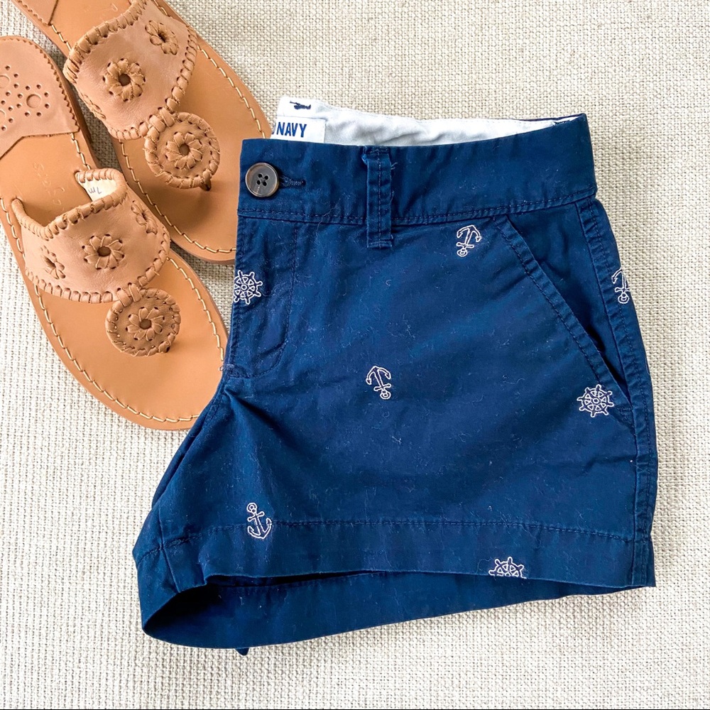 Old Navy Anchors Away Embroidered Shorts